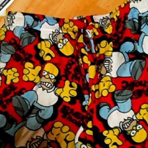 Homer Simpson track pants red and yellow